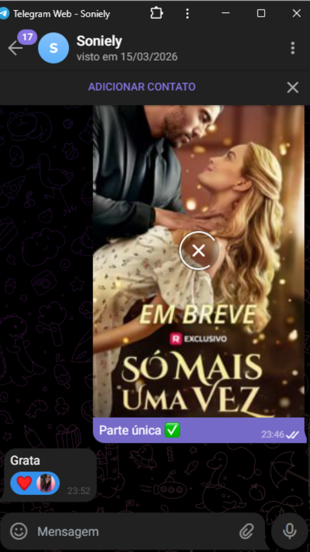 Print 2 do grupo com pessoas assistindo mini s&eacute;ries