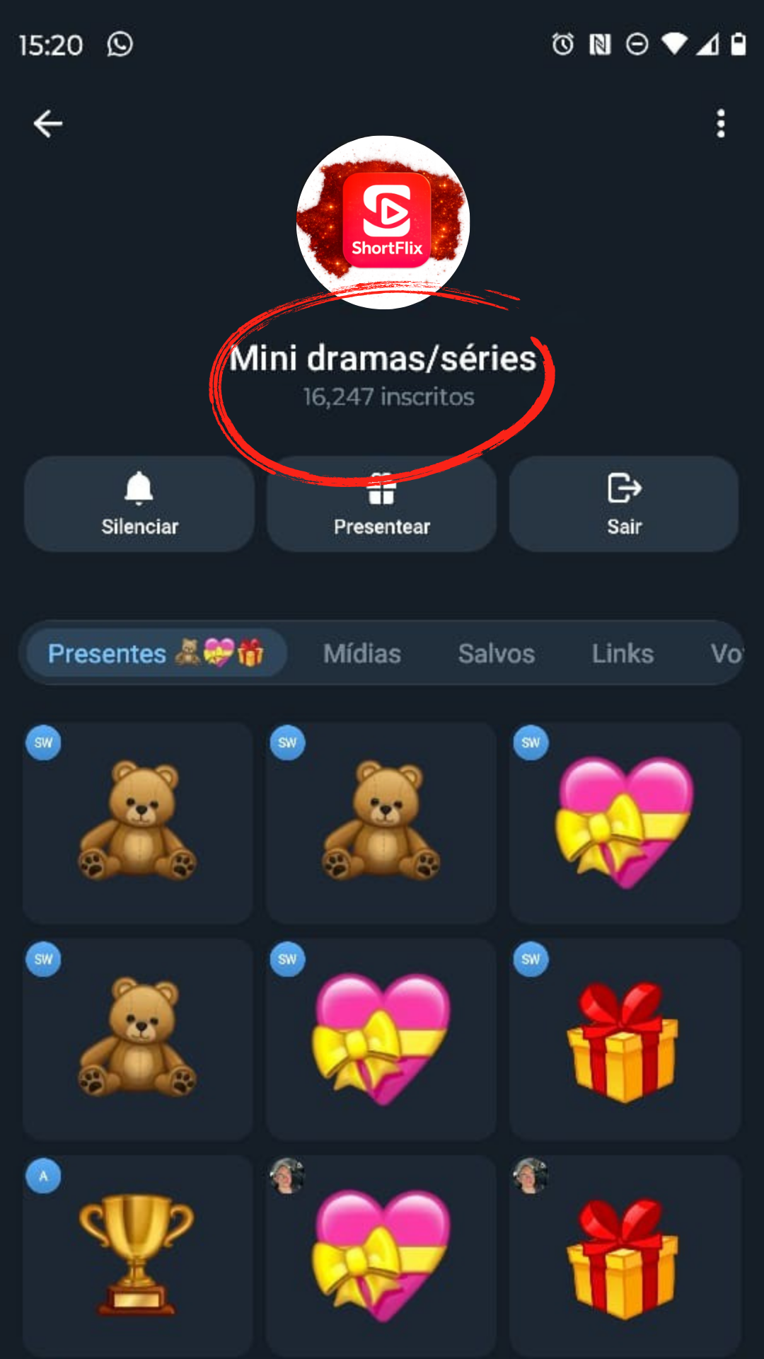 Print 1 do grupo com pessoas assistindo mini s&eacute;ries